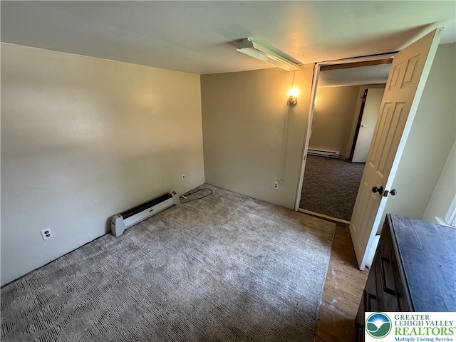 226 E Snyder Ave, Lansford Boro, PA 18232 - carpeted spare room featuring a baseboard heating unit and baseboard heating