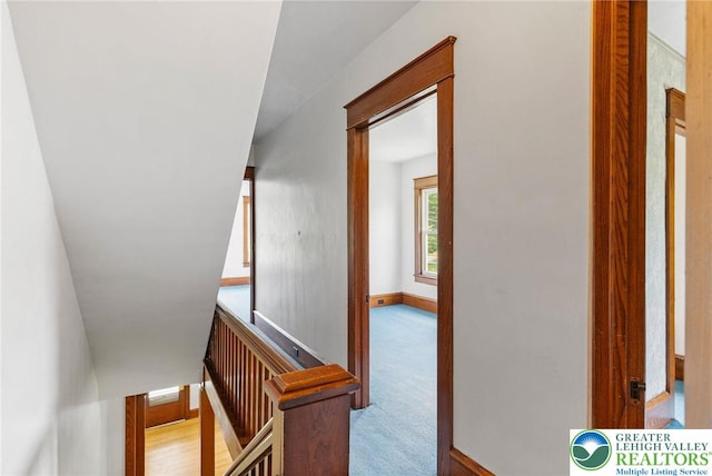 100 E Mahoning Dr, Mahoning Twp, PA 18235 - hall with an upstairs landing and baseboards