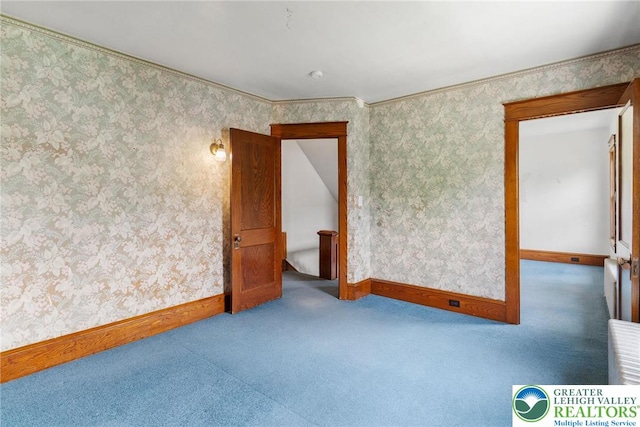 100 E Mahoning Dr, Mahoning Twp, PA 18235 - unfurnished room with carpet flooring and wallpapered walls