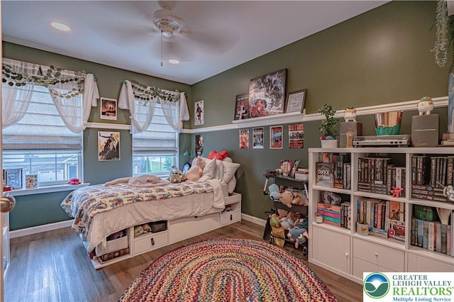 4549 Woodbrush Way, Upper Macungie Twp, PA 18104 - bedroom with wood finished floors and a ceiling fan