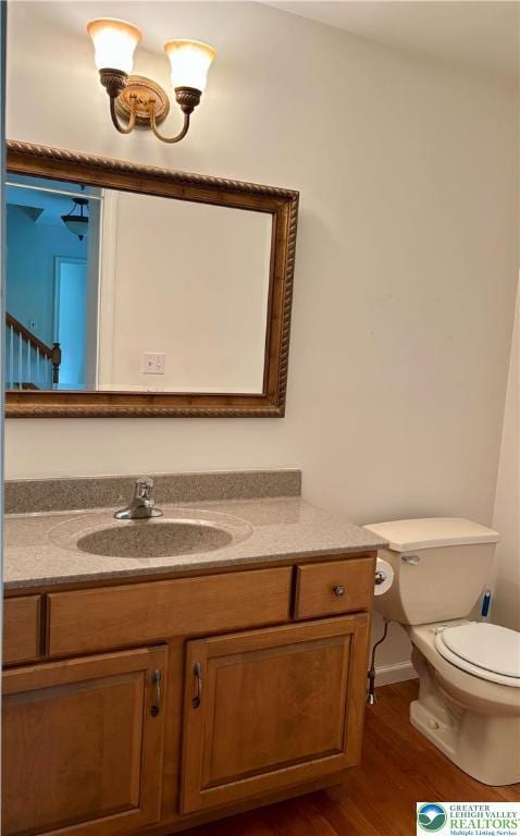 538 Carney Rd, Polk Twp, PA 18071 - bathroom featuring vanity and wood finished floors