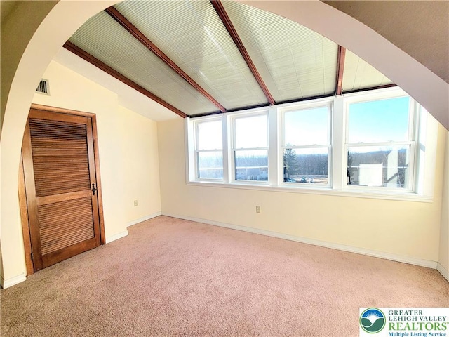 115 Foxfire Unit 306, Mount Pocono Boro, PA 18334 - empty room featuring light carpet and arched walkways