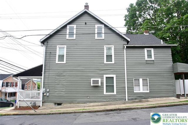820 Ridge St, West Easton Borough, PA 18042 - view of side of home with a chimney