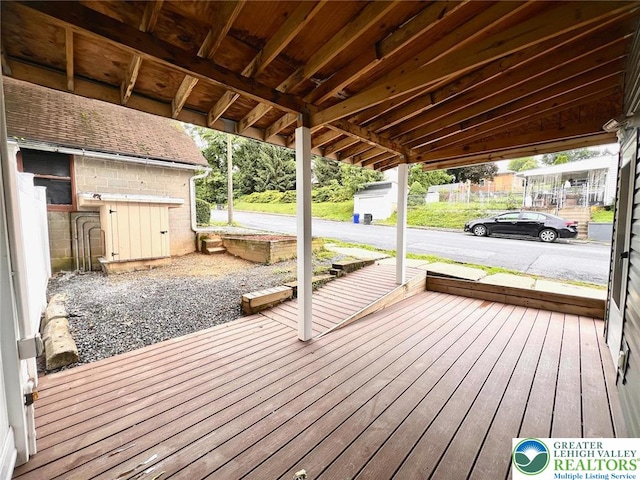 820 Ridge St, West Easton Borough, PA 18042 - deck with an outdoor structure