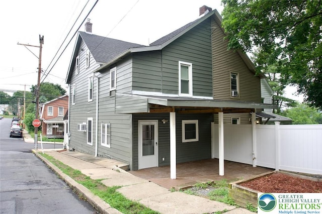 820 Ridge St, West Easton Borough, PA 18042 - back of house with a chimney