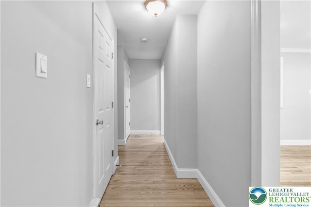 3032 W Woodlawn St, South Whitehall Twp, PA 18104 - corridor featuring light wood-style floors