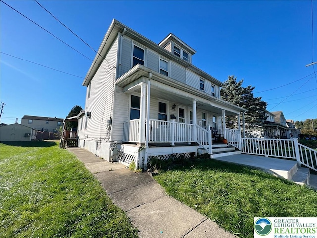 2236 2nd St, Easton, PA 18042 - traditional style home featuring covered porch and a front yard