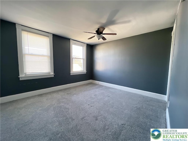 2236 2nd St, Easton, PA 18042 - carpeted spare room featuring ceiling fan and baseboards