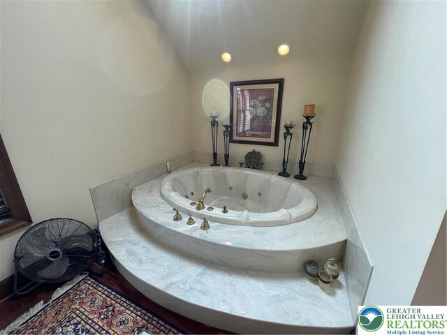 459 Mount Pleasant Rd, Washington Twp, PA 18013 - full bath with a whirlpool tub and recessed lighting