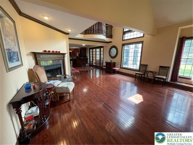459 Mount Pleasant Rd, Washington Twp, PA 18013 - living room featuring a premium fireplace and hardwood / wood-style flooring