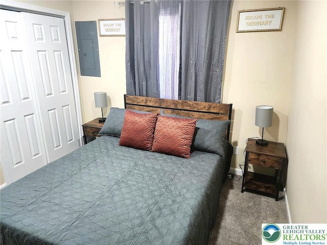 8237 Natures Dr, Coolbaugh Twp, PA 18466 - bedroom featuring electric panel and carpet flooring