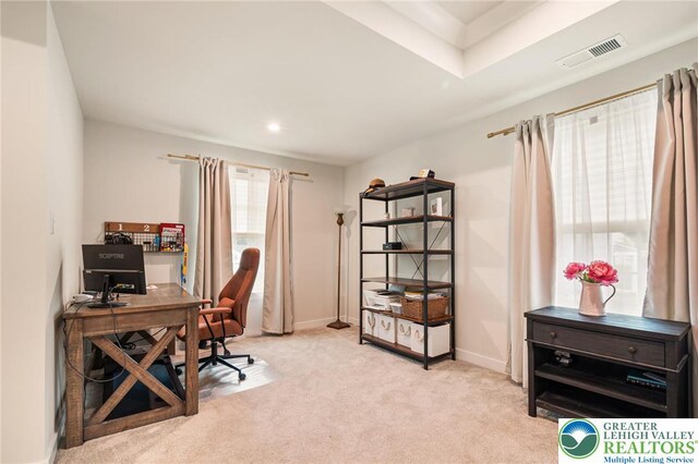 1615 Watson Loop, Upper Macungie Twp, PA 18051 - home office with carpet floors and recessed lighting