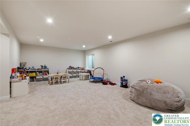 1615 Watson Loop, Upper Macungie Twp, PA 18051 - game room with recessed lighting and carpet flooring