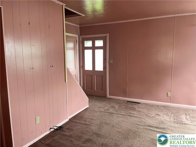 2115 Fireside Dr, Bethlehem City, PA 18018 - entrance foyer with carpet floors