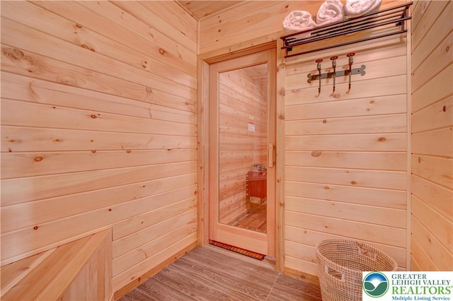 143 Cathleen Dr, Price Twp, PA 18302 - sauna / steam room with wooden walls and wood finished floors