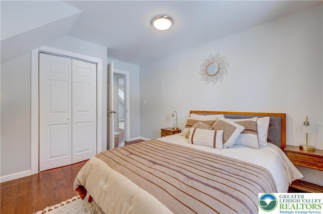 143 Cathleen Dr, Price Twp, PA 18302 - bedroom with wood finished floors and a closet