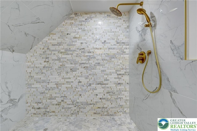 143 Cathleen Dr, Price Twp, PA 18302 - detailed view of tiled shower