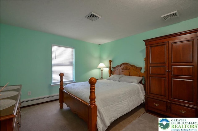 1214 Shadblow Rd, Tobyhanna Twp, PA 18346 - carpeted bedroom featuring baseboard heating