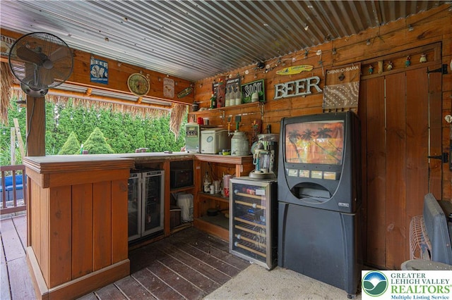 1421 7th St, Bethlehem Twp, PA 18020 - view of patio featuring wine cooler