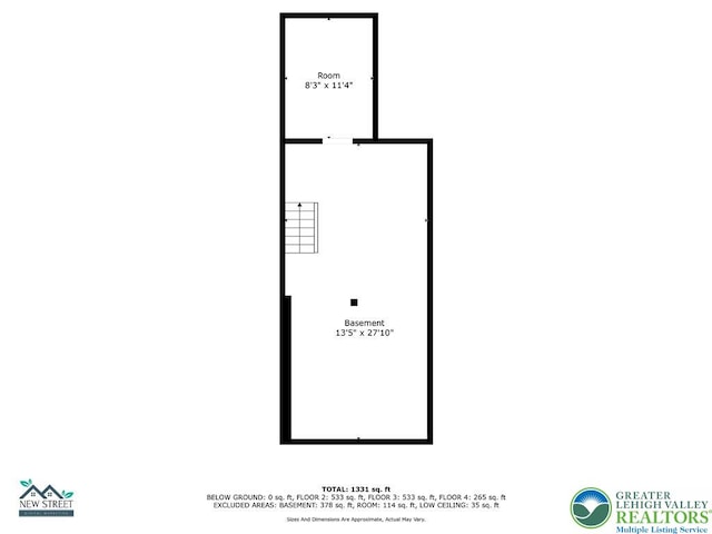 1478 E 5th St, Bethlehem City, PA 18015 - view of home floor plan