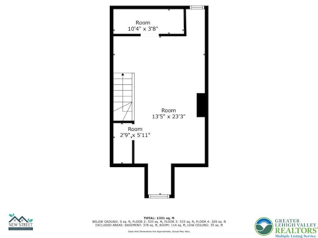 1478 E 5th St, Bethlehem City, PA 18015 - view of property floor plan