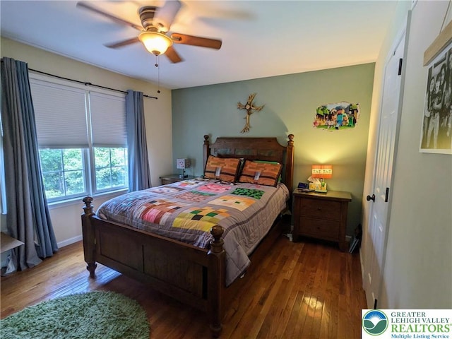 131 Winding Way, Washington Twp, PA 18013 - bedroom featuring hardwood / wood-style flooring and ceiling fan