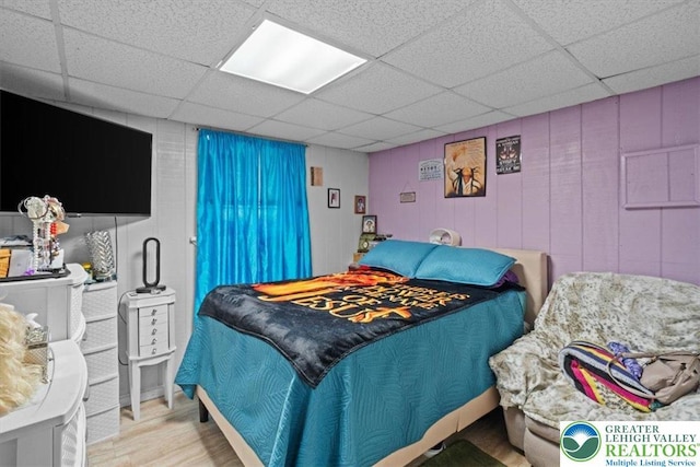 3315 Aspen Rd, Polk Twp, PA 18058 - bedroom featuring a paneled ceiling and wood finished floors