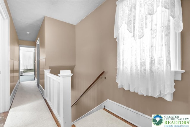600 S Hoffert St, Fountain Hill Boro, PA 18015 - stairway featuring baseboards and carpet