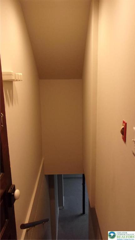 139 N 11th St, Allentown City, PA 18102 - staircase featuring carpet floors