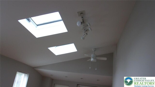 139 N 11th St, Allentown City, PA 18102 - detailed view of a skylight and ceiling fan