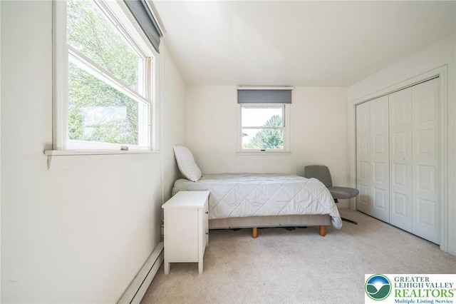 2922 Dogwood Dr, Coopersburg Boro, PA 18036 - bedroom with carpet floors and a closet