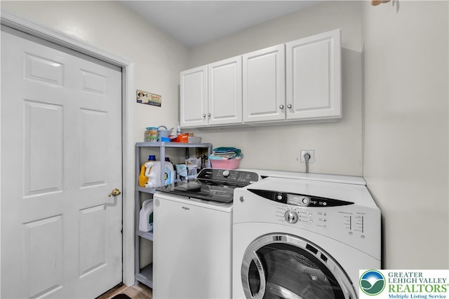 3780 Barlow Pl, Bethlehem Twp, PA 18020 - washroom featuring cabinet space and independent washer and dryer