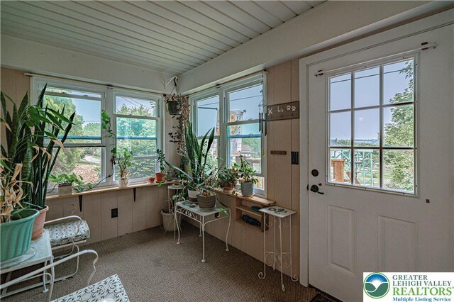 636 School Rd, Plainfield Twp, PA 18064 - sunroom featuring healthy amount of natural light and carpet