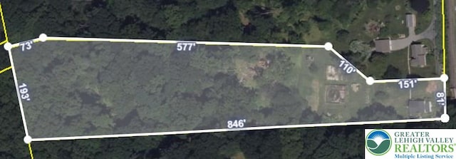 636 School Rd, Plainfield Twp, PA 18064 - map / location featuring property boundaries highlighted