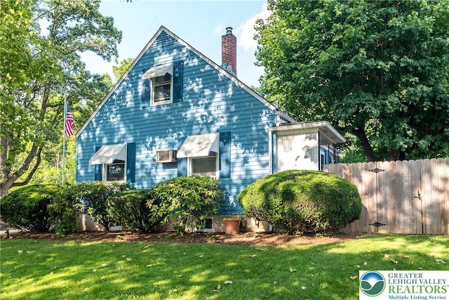 321 Willow Rd, Hellertown Borough, PA 18055 - view of side of property featuring a chimney
