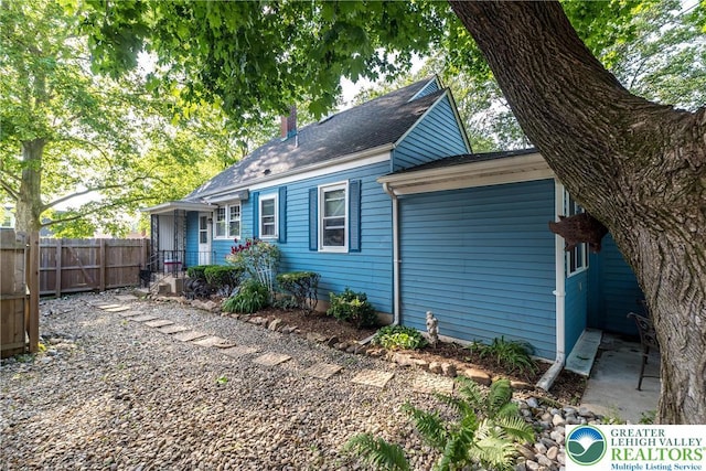 321 Willow Rd, Hellertown Borough, PA 18055 - view of home's exterior featuring a shingled roof