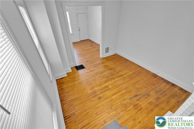 834 Bushkill St, Easton, PA 18042 - spare room with baseboards and light wood-style flooring