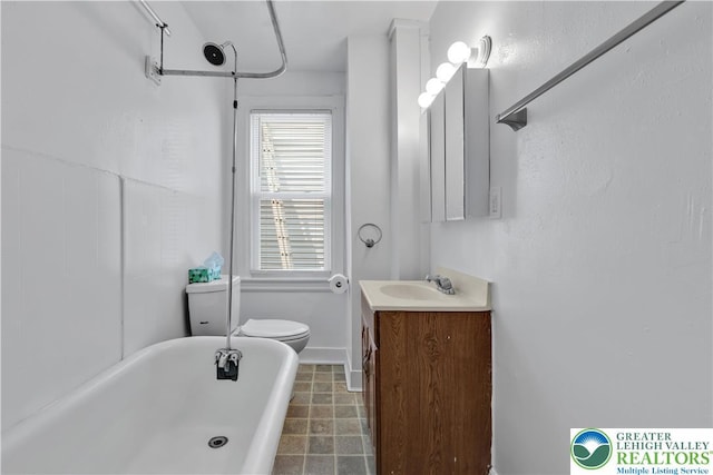 834 Bushkill St, Easton, PA 18042 - full bath featuring vanity and a freestanding tub