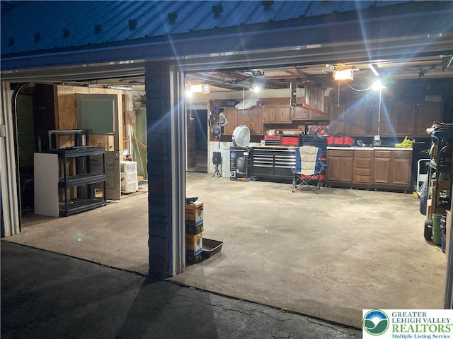 7035 Scenic Dr, Bloomsburg, PA 17815 - basement featuring a workshop area