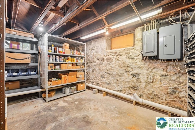 200 W Pierce St, Easton, PA 18042 - unfinished below grade area featuring electric panel