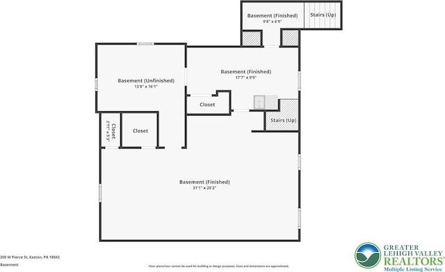 200 W Pierce St, Easton, PA 18042 - view of home floor plan