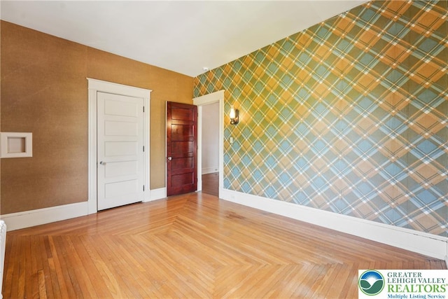 200 W Pierce St, Easton, PA 18042 - spare room featuring baseboards and wallpapered walls