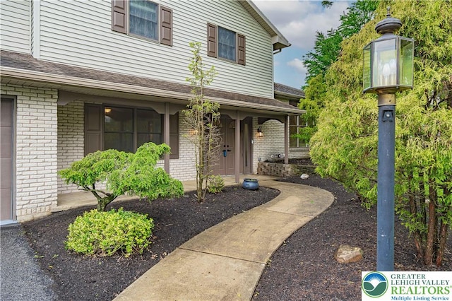 1450 Coventry Rd, South Whitehall Twp, PA 18104 - property entrance with brick siding and covered porch