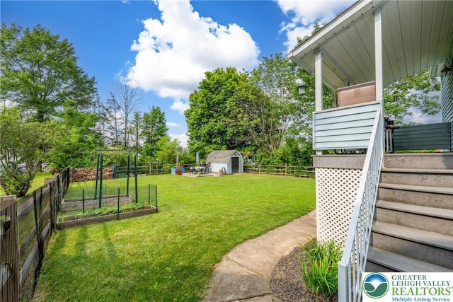 103 A St, Wind Gap Boro, PA 18091 - fenced backyard with a garden and a storage shed