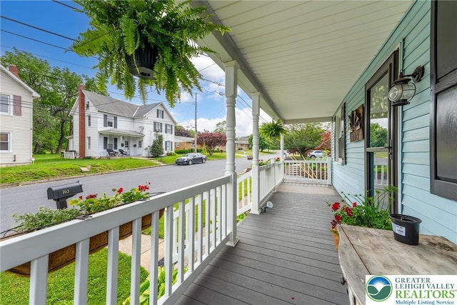 103 A St, Wind Gap Boro, PA 18091 - porch with a residential view