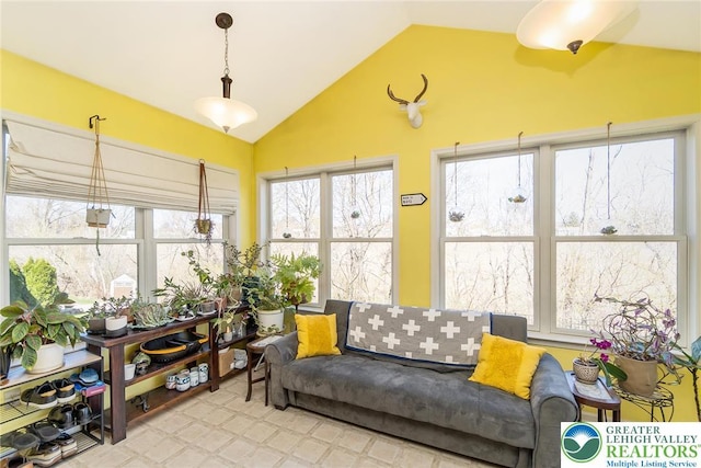 21 Millbrook Ct, Palmer Twp, PA 18045 - sunroom / solarium featuring vaulted ceiling