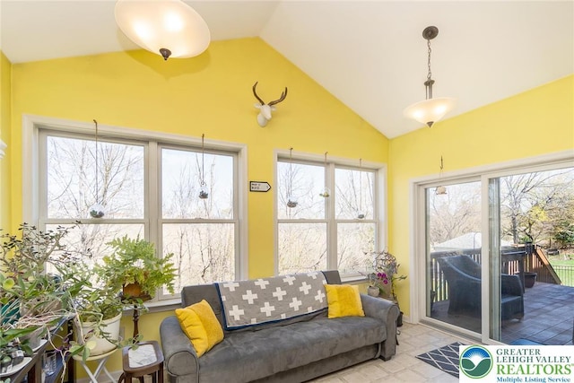21 Millbrook Ct, Palmer Twp, PA 18045 - sunroom featuring vaulted ceiling