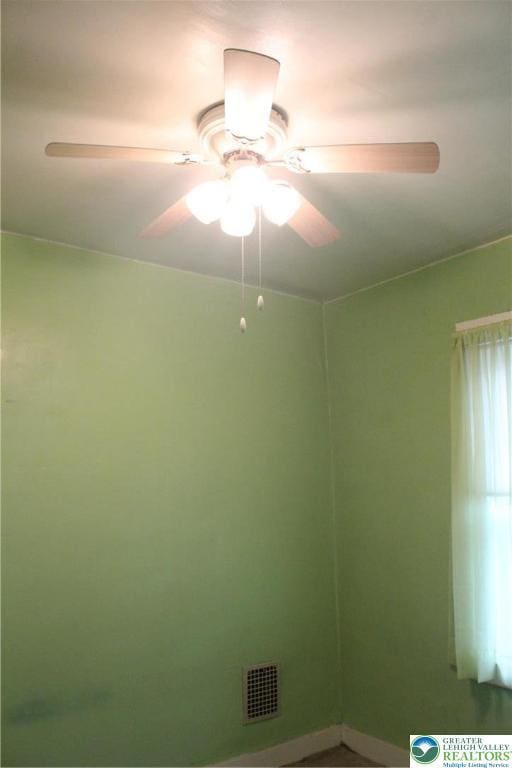 303 Berks, Palmer Twp, PA 18045 - empty room with ceiling fan