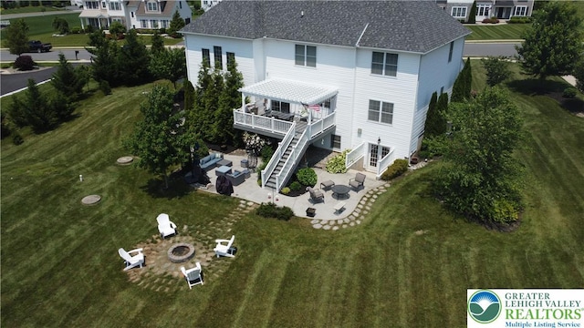 4323 Saratoga Dr, Lower Nazareth Twp, PA 18020 - aerial view of property and surrounding area