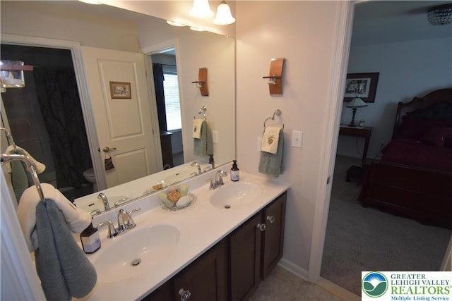4323 Saratoga Dr, Lower Nazareth Twp, PA 18020 - bathroom with double vanity and toilet